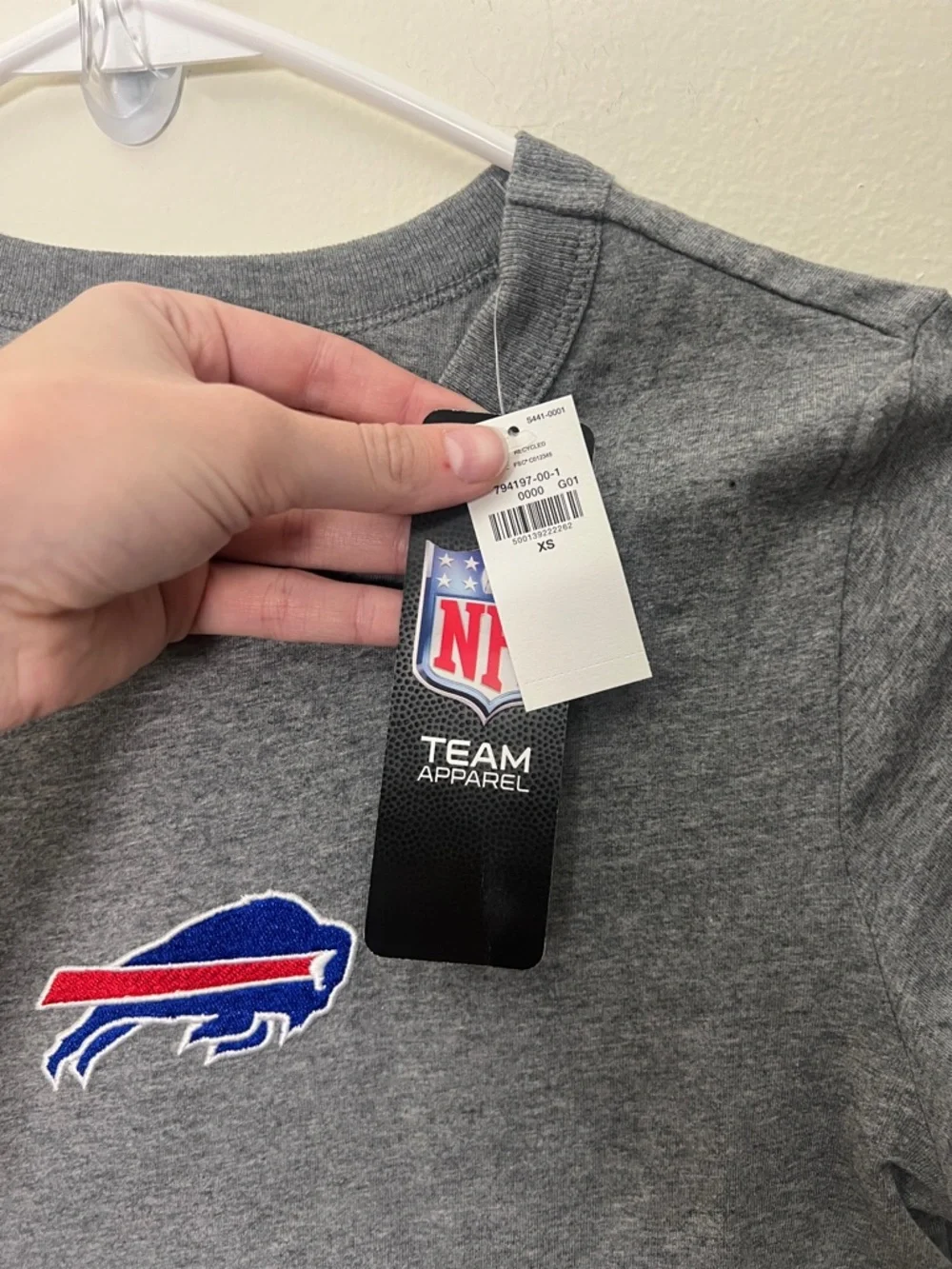 NFL Gray Buffalo Bills Crewneck Tee - Picture 4 of 4